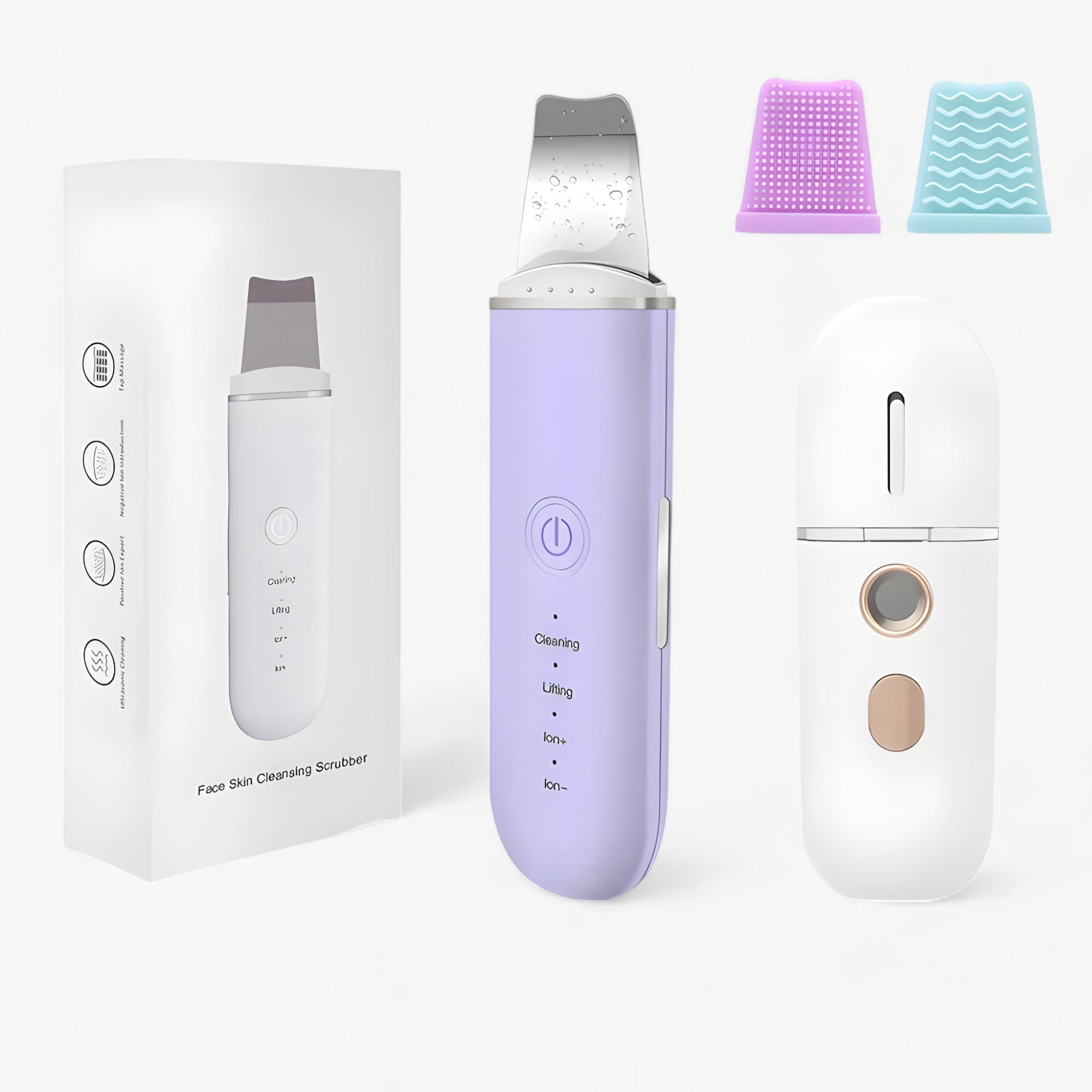 SkinGlow - Ultrasonic Facial Spatula for Deep Cleansing and Skin Firming - Achieve Flawless Skin at Home