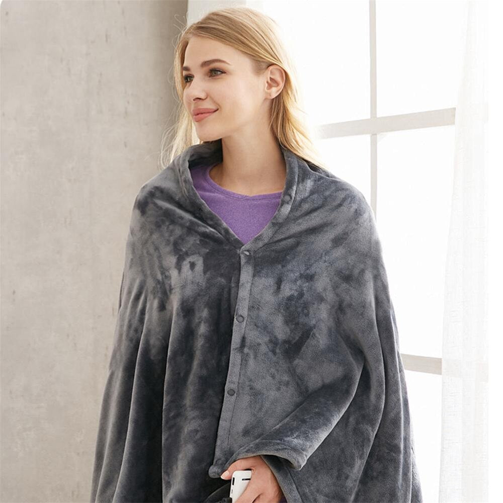 HeatNest - Electric Blanket - HeatWrap Fleece with Built-in Heating for Ultimate Warmth