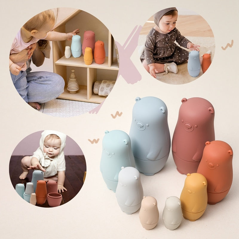 ImagiTots - Nesting Dolls - Educational Stacking Toys for Babies