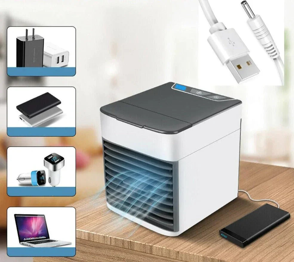 AirChill - Compact Portable Air Conditioner - Cools and Purifies for Fresh Indoor Air