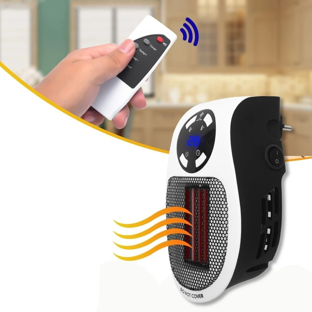 HeatWave - Compact Portable Electric Heater - Energy Efficient & Fast Heating Solution for Any Space