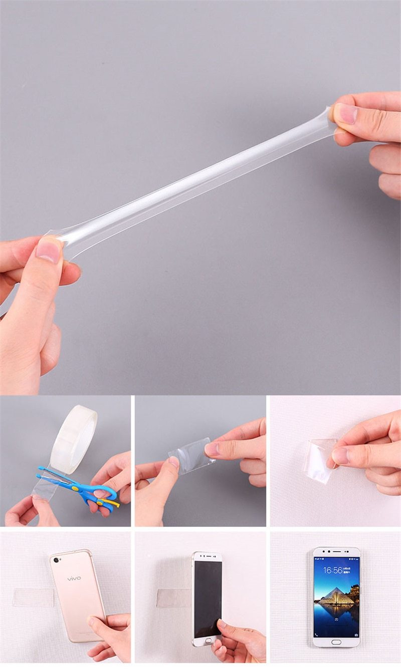 StickSecure - Double-Sided Nano Tape - Ultra Strong, Waterproof & Transparent Adhesive