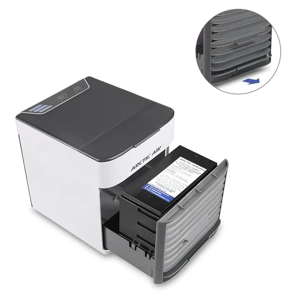 AirChill - Compact Portable Air Conditioner - Cools and Purifies for Fresh Indoor Air