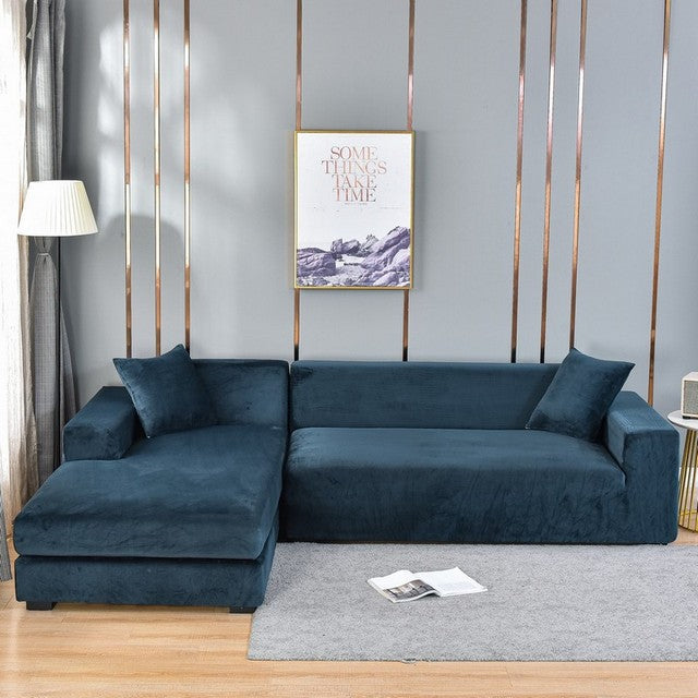 SofaLuxe - Luxurious Velvet Sofa Cover - Elastic Fit for Ultimate Comfort