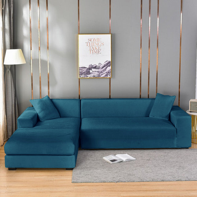 SofaLuxe - Luxurious Velvet Sofa Cover - Elastic Fit for Ultimate Comfort