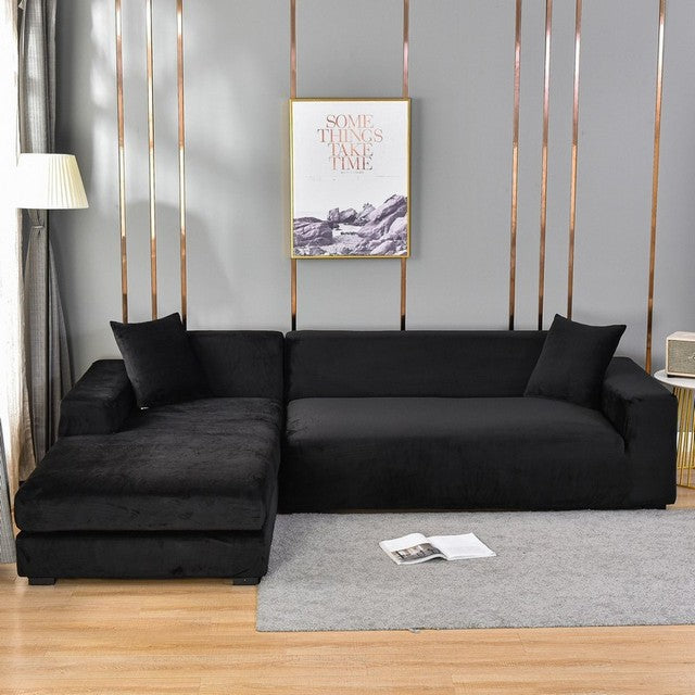 SofaLuxe - Luxurious Velvet Sofa Cover - Elastic Fit for Ultimate Comfort