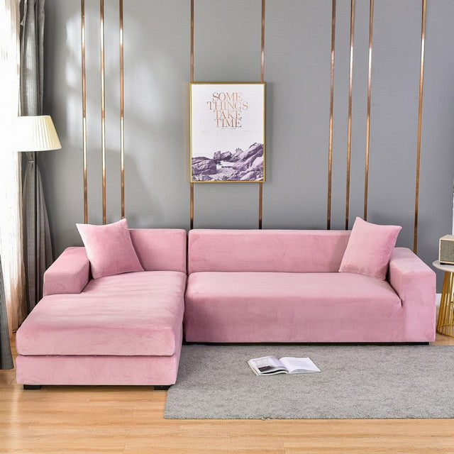 SofaLuxe - Luxurious Velvet Sofa Cover - Elastic Fit for Ultimate Comfort