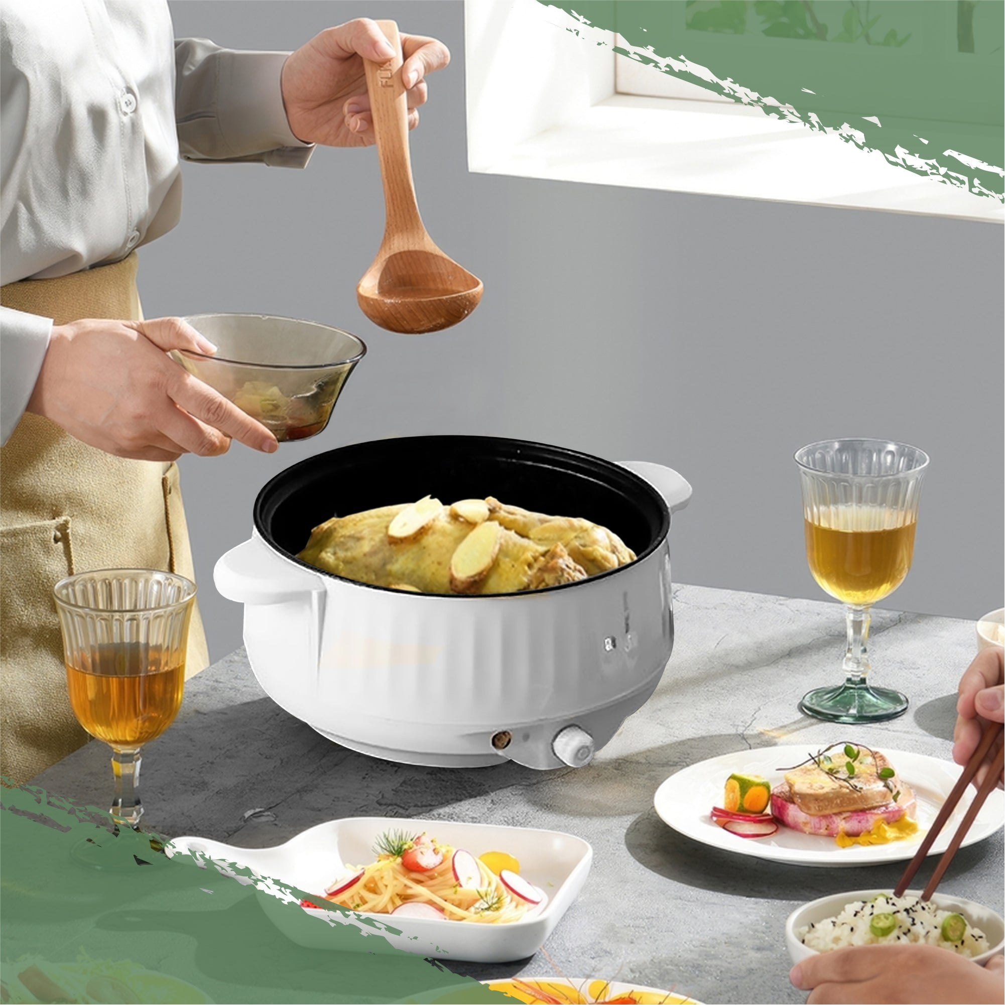 QuickChef - Electric Multi-Cooker - Fast & Efficient Kitchen Appliance for Time-Saving Meals