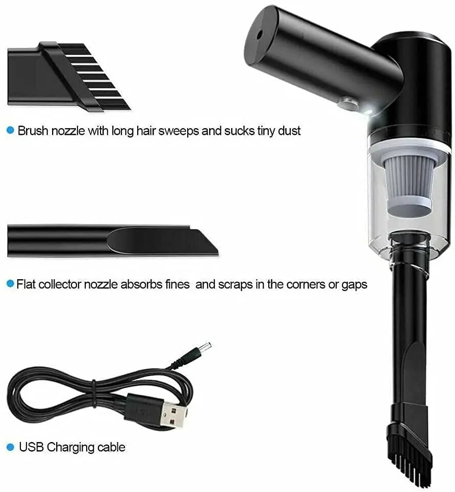AirGuard - Compact 2-in-1 Mini Vacuum Cleaner and Compressor - Keep Spaces Clean & Fresh