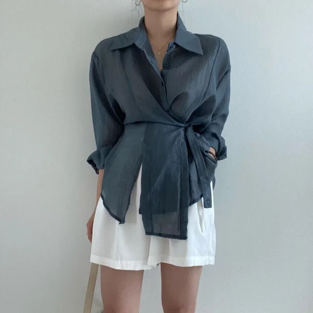 Lucy - Casual Button Blouse for Everyday Comfort and Style