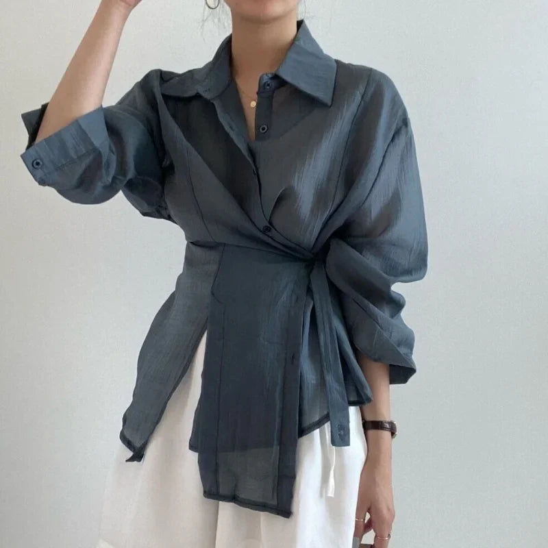 Lucy - Casual Button Blouse for Everyday Comfort and Style