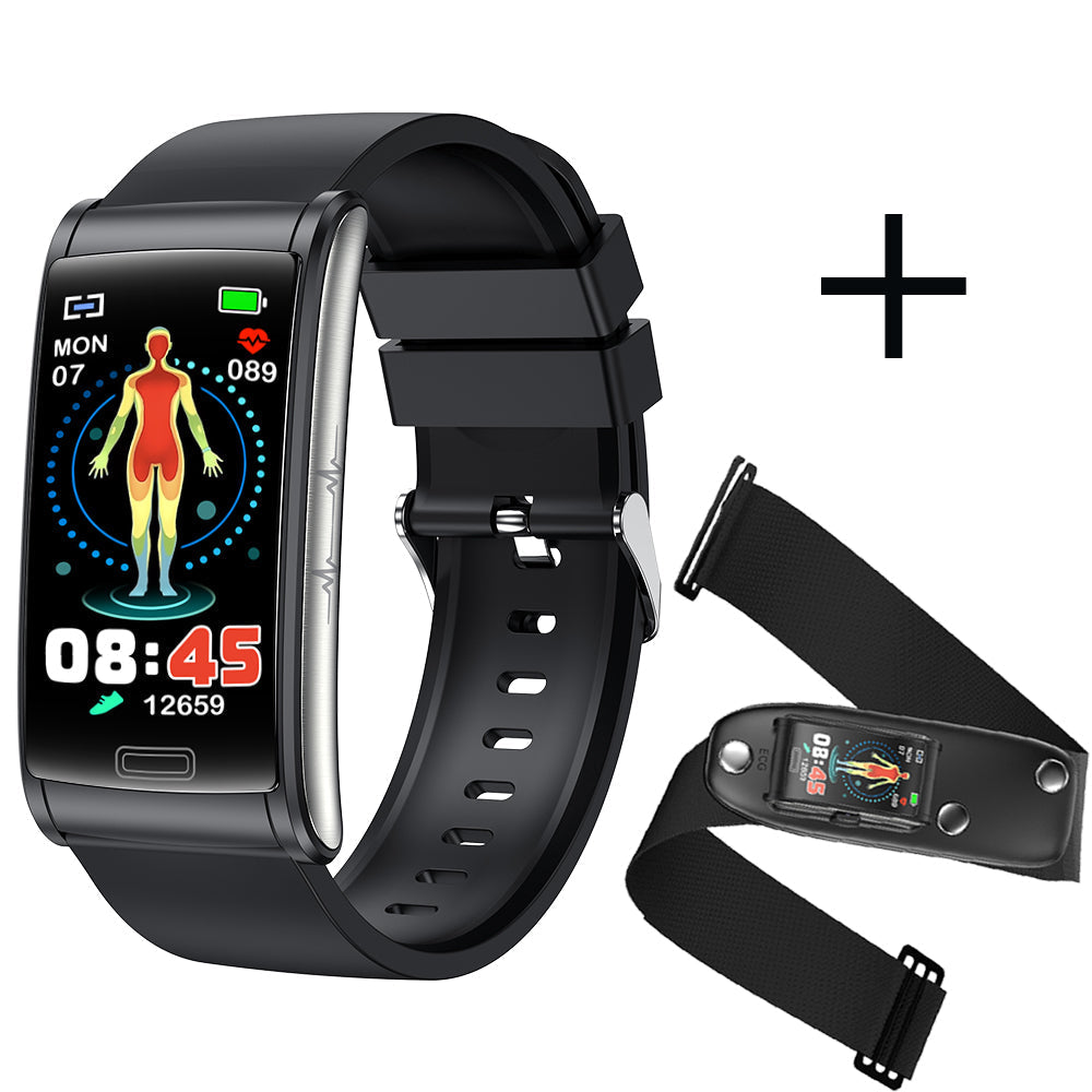 HealthGuard - Advanced Health Bracelet - 3-Channel ECG, Blood Sugar & Oxygen Monitoring for Complete Wellness