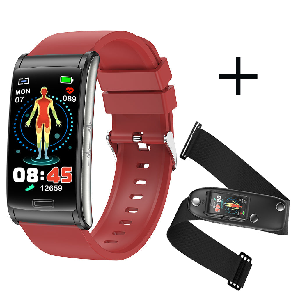HealthGuard - Advanced Health Bracelet - 3-Channel ECG, Blood Sugar & Oxygen Monitoring for Complete Wellness