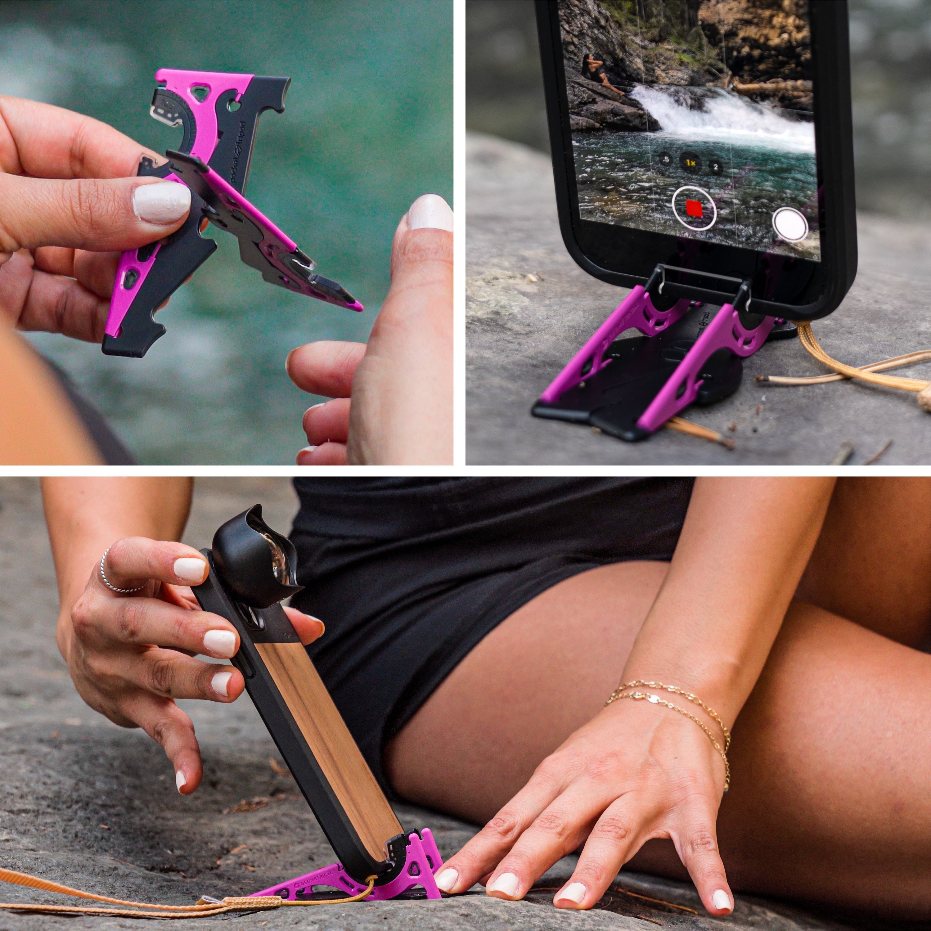 FlexiTripod - Compact Phone Tripod Stand - 7 Adapters Included for Versatile Use