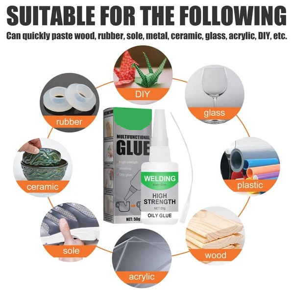 InstaFix - High-Strength Fast Bonding Adhesive - Durable Glue for Multiple Surfaces