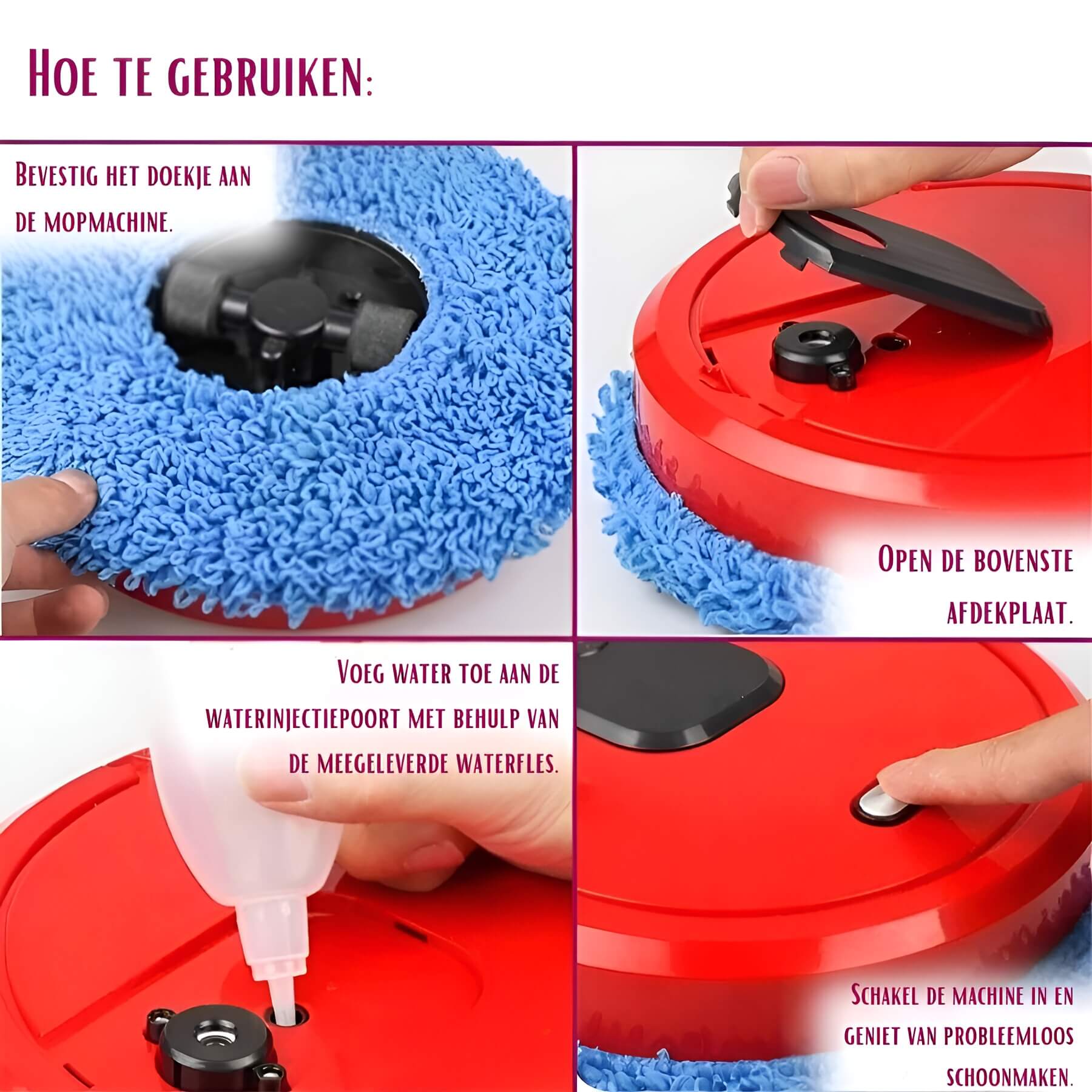 CleanBot - Smart Automatic Cleaning Mop - Revolutionize Your Home Cleaning with Hands-Free Convenience