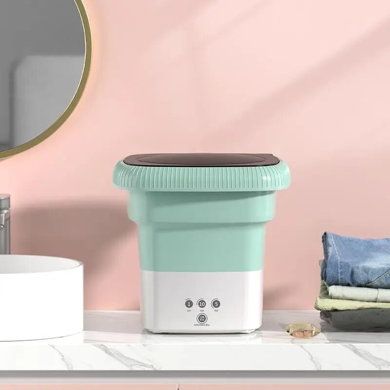 CleanWave - Compact Energy-Saving Washing Machine - Ideal for Small Spaces and Portable Use