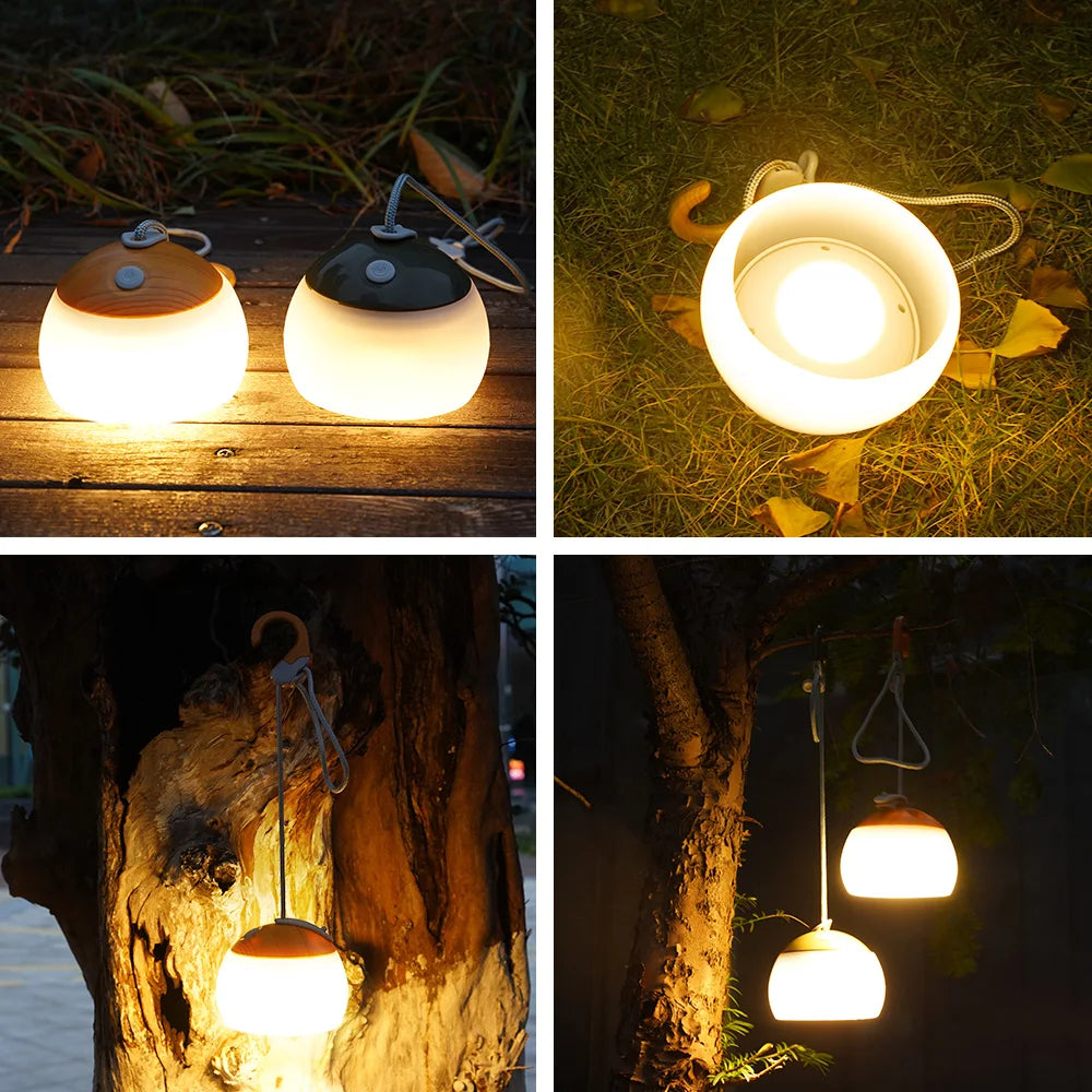 RetroGlow - USB Rechargeable Retro Camping Lantern - Compact and Reliable for Outdoor Adventures