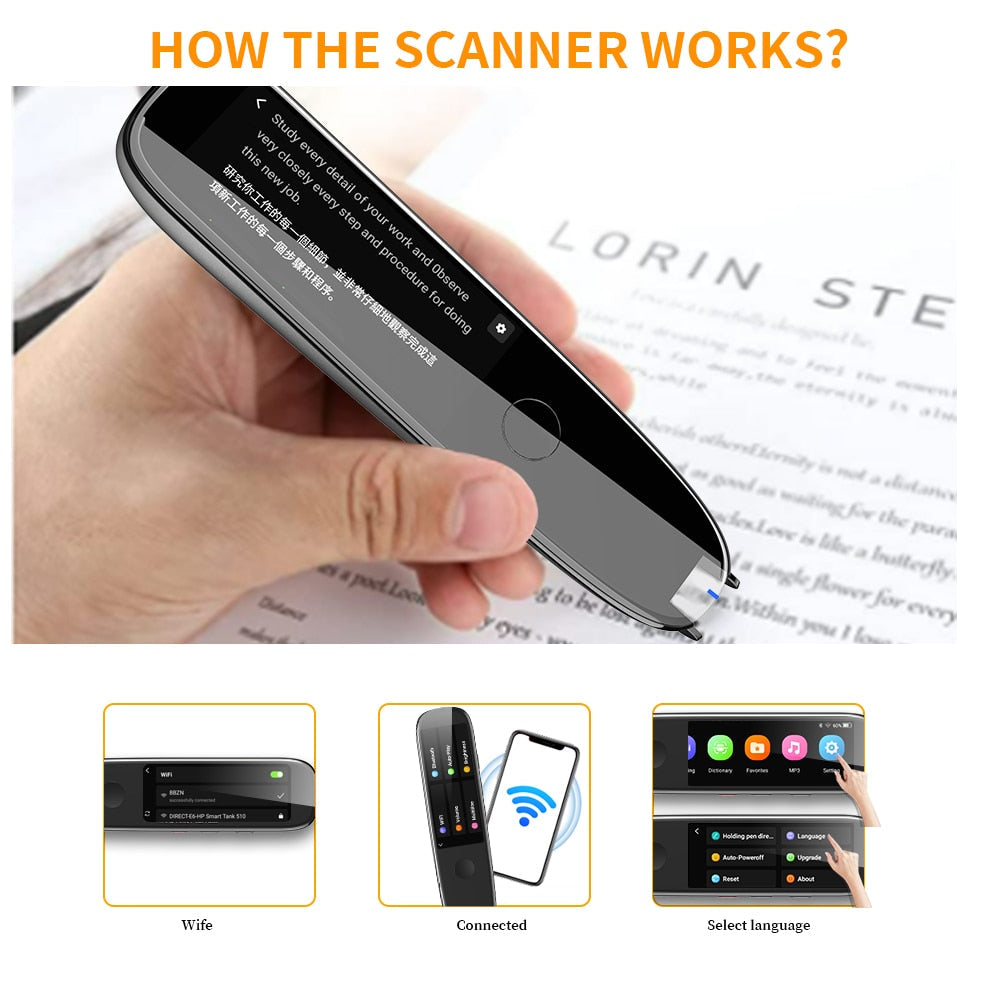 TransLynx - Multilingual Voice Translator Pen with Smart Scan - 112 Languages for Instant Communication