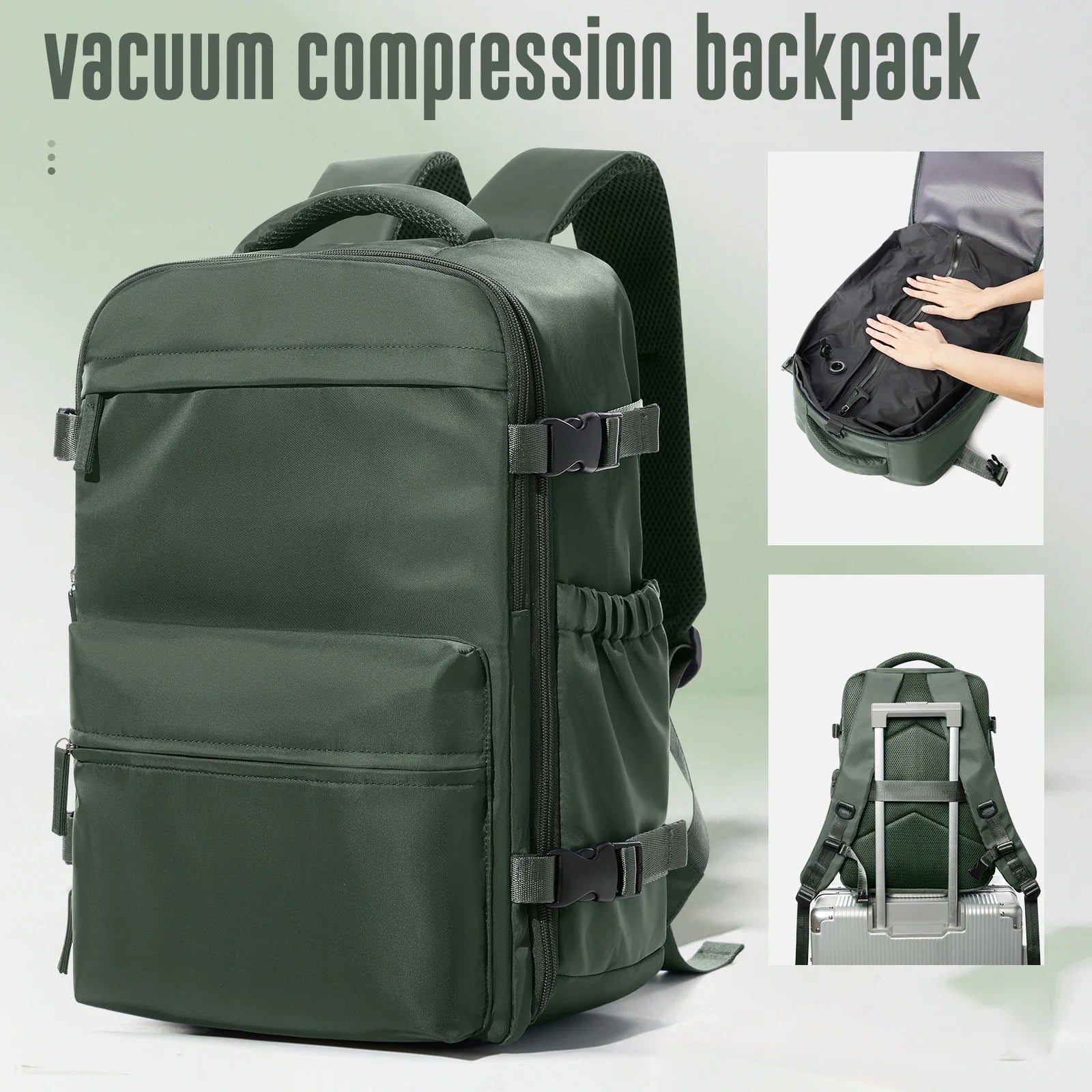 Expandable Vacuum Travel Backpack – Smart, Spacious & Versatile