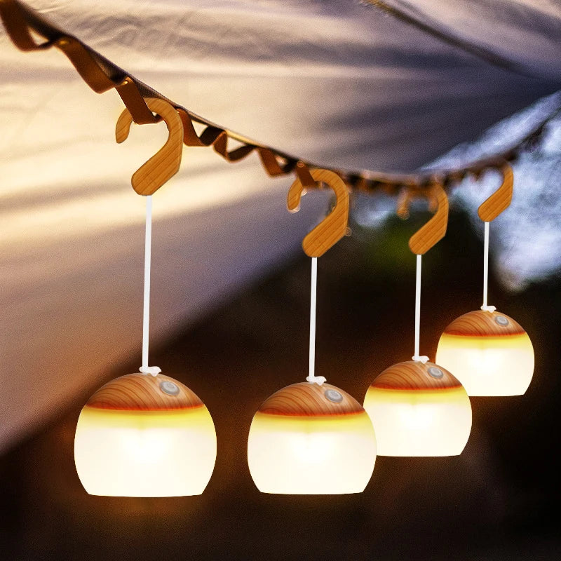 RetroGlow - USB Rechargeable Retro Camping Lantern - Compact and Reliable for Outdoor Adventures