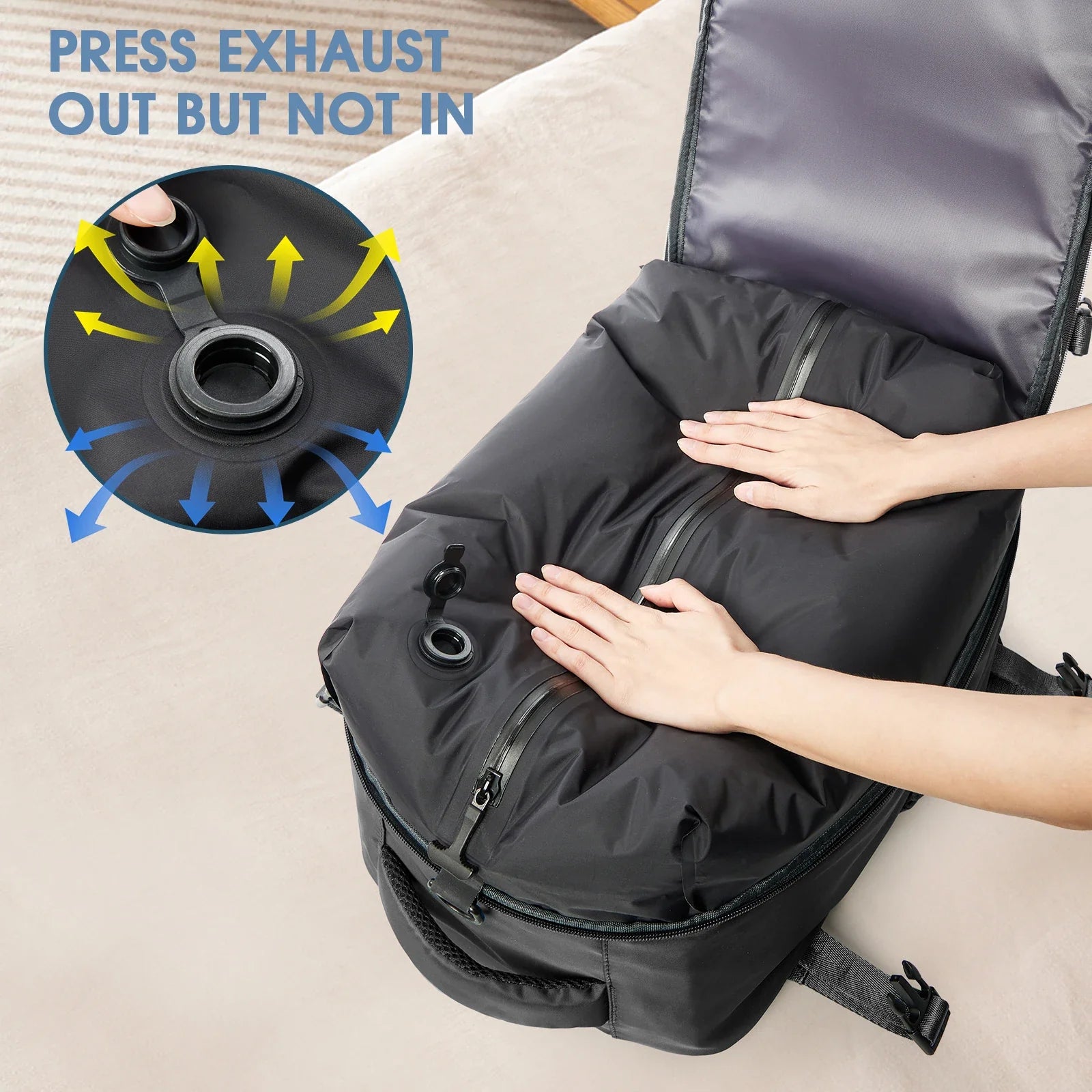 Expandable Vacuum Travel Backpack – Smart, Spacious & Versatile