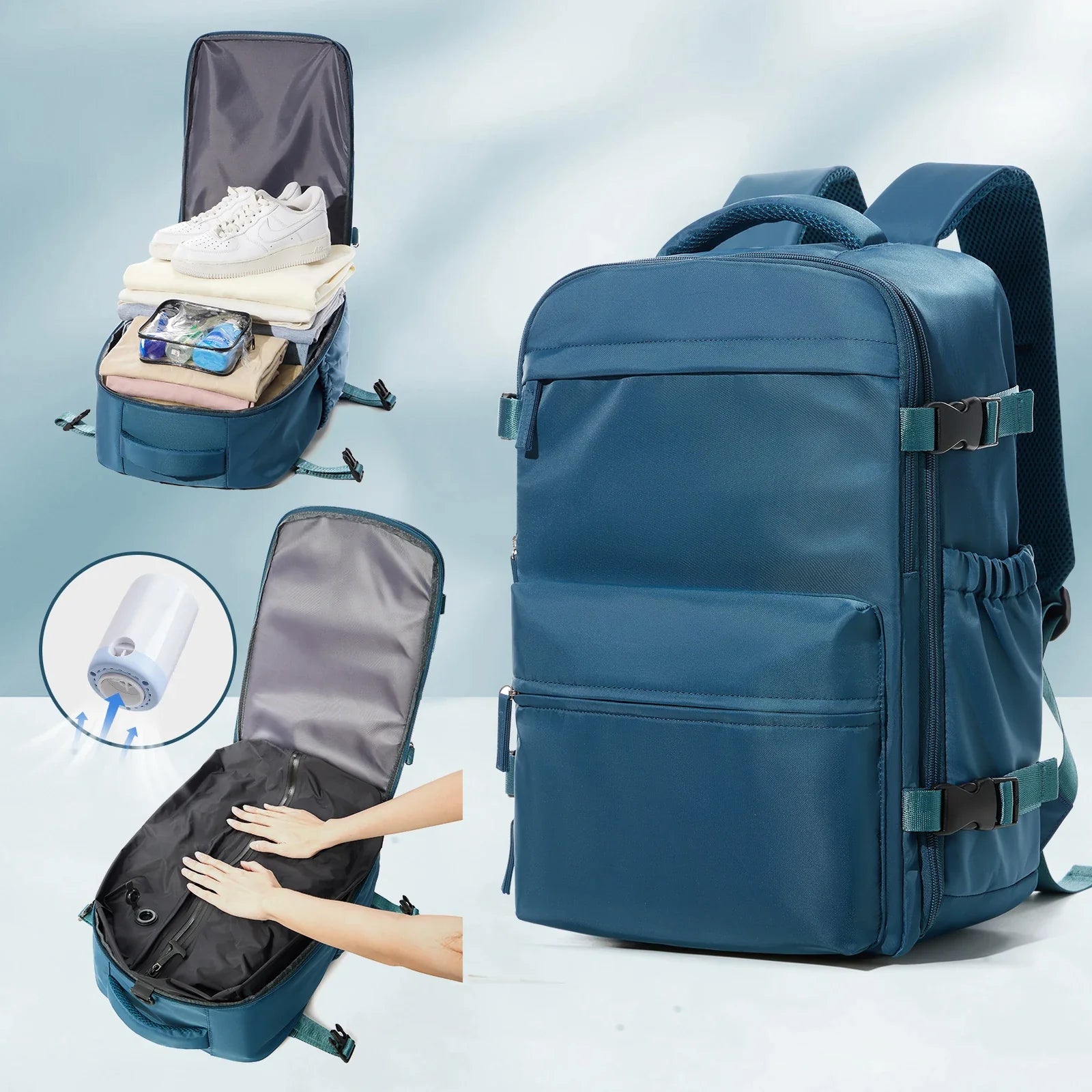 Expandable Vacuum Travel Backpack – Smart, Spacious & Versatile