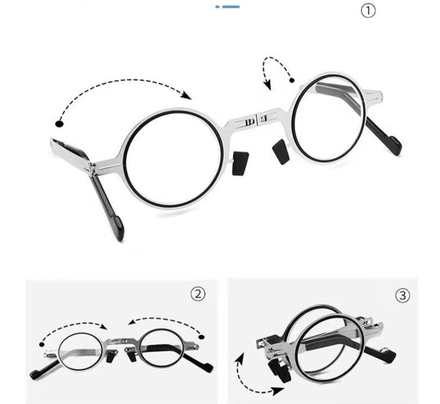 ReadEasy - Compact Foldable Reading Glasses - Practical, Stylish, and Scratch-Resistant Lenses