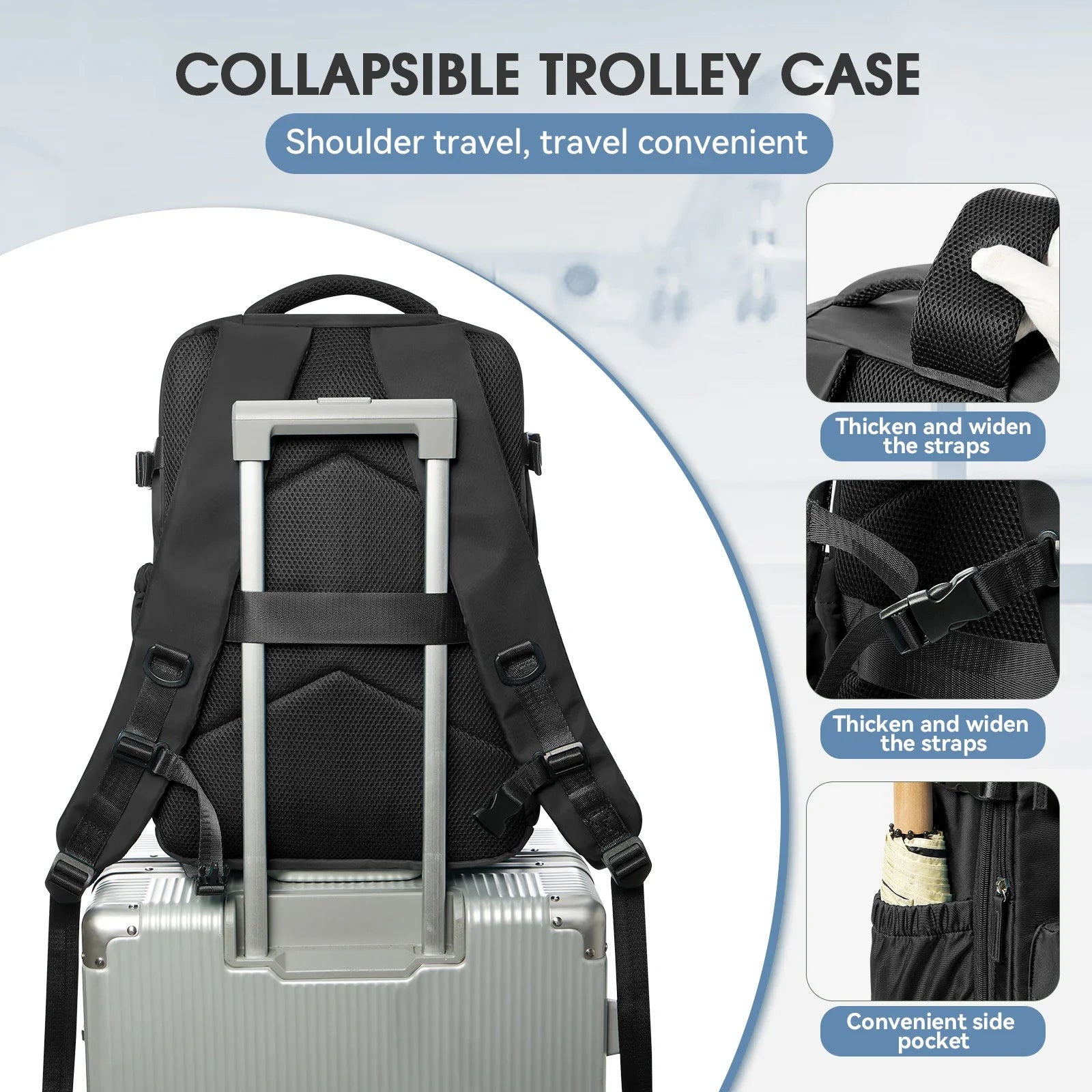 Expandable Vacuum Travel Backpack – Smart, Spacious & Versatile