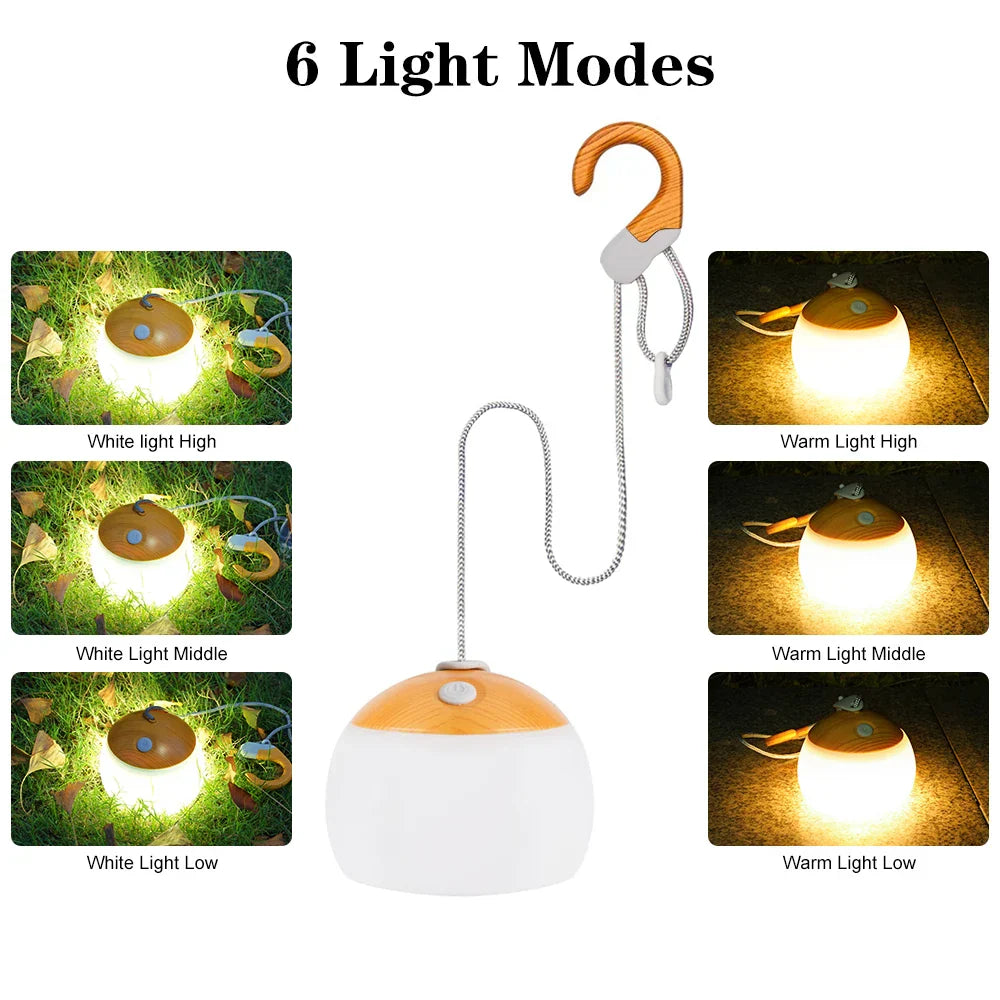 RetroGlow - USB Rechargeable Retro Camping Lantern - Compact and Reliable for Outdoor Adventures
