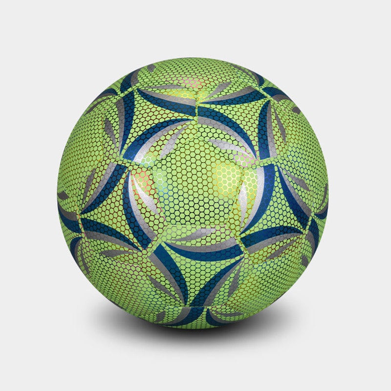GlowBall - Reflective Football for Indoor & Outdoor Training - High Visibility, Waterproof, Durable