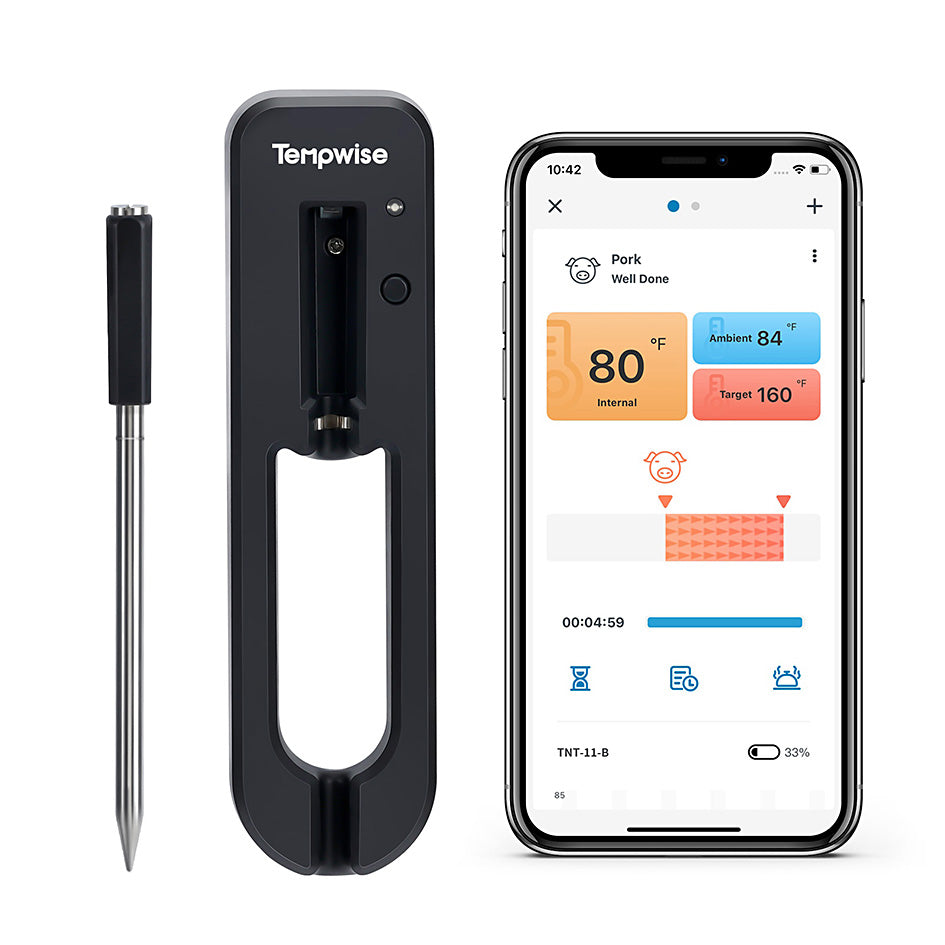 ChefSense - Wireless Bluetooth BBQ Thermometer - Smart & Accurate Cooking for Perfect Grilling Results