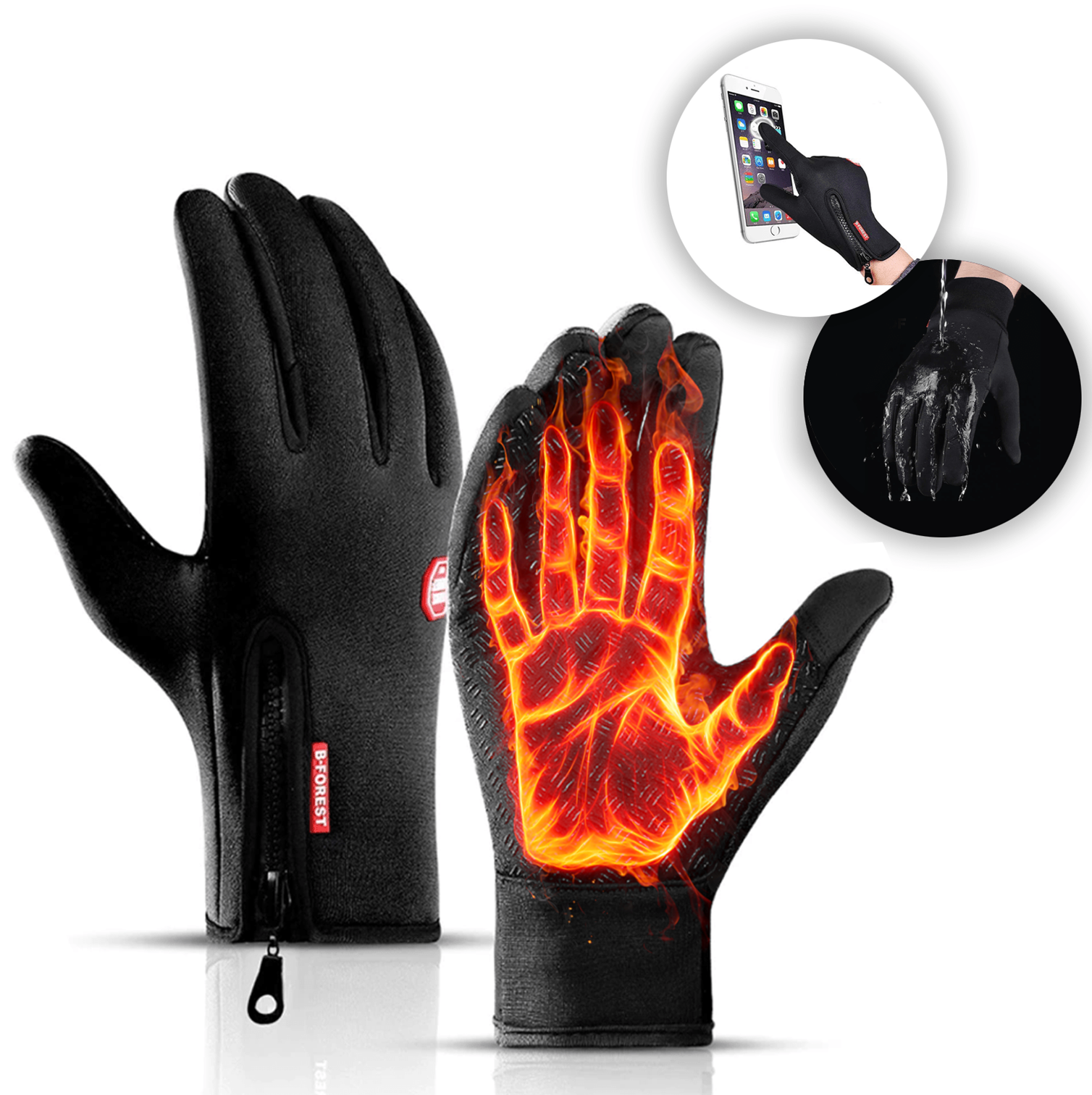 GloveTech - Thermal Gloves - Warm, Waterproof, and Touchscreen-Compatible for Winter Protection