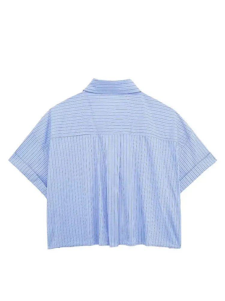 Maya - Elegant Blouse with Classic Collar - Perfect for a Polished Look