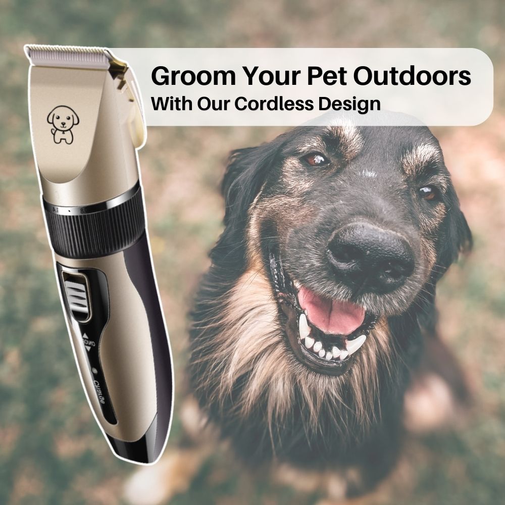 WhisperTrim Pro - Quiet Ultrasonic Pet Grooming Tool - Stress-Free Grooming for Sensitive Pets