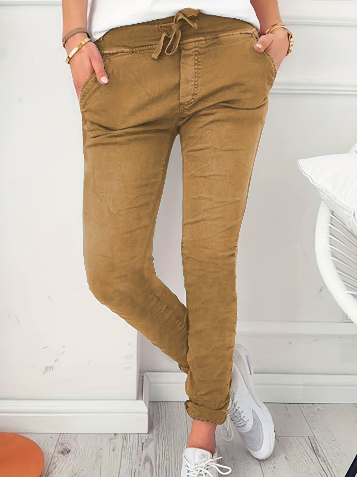 Ava - Comfortable High-Waist Casual Pants - Perfect for Everyday Wear