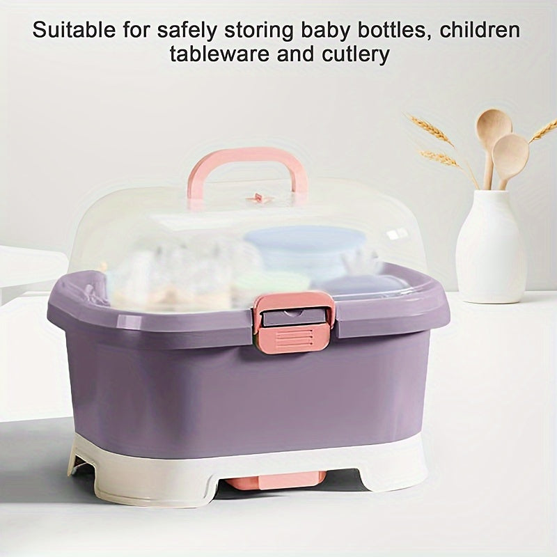StorifyBox - Portable Large-Capacity Bottle Organizer - Ideal for Kitchens, Camping, and Cafes