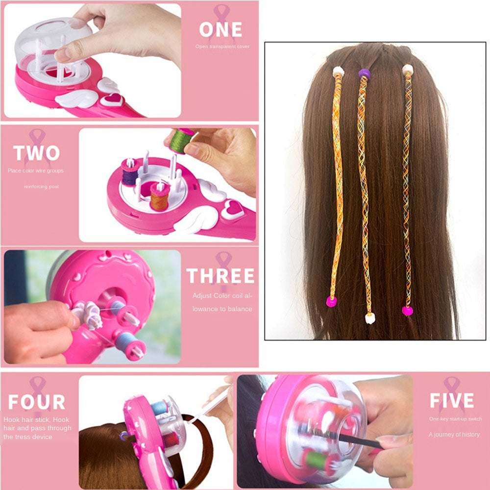 BraidMaster - Automatic Hair Braiding Tool - Quick & Easy Styling Solution for Beautiful Braids