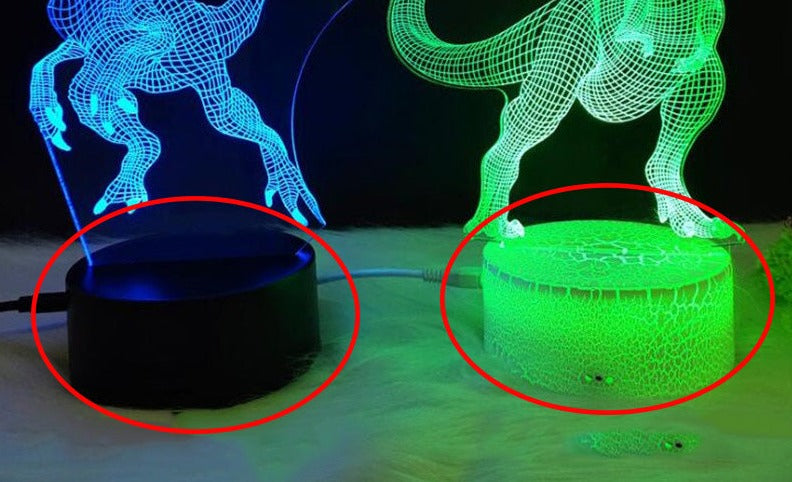 IllusionGlow - 3D Illusion Lamp - Creative Light Decor for Fans of Fantasy