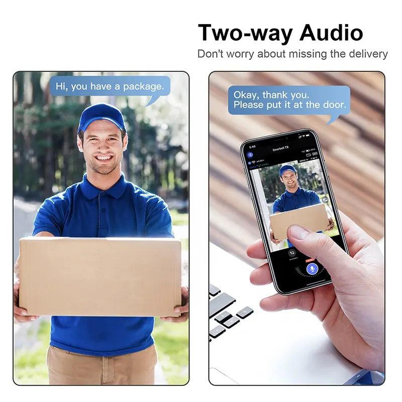 AlertView - WiFi Camera Doorbell with Alarm - Enhanced Home Security System