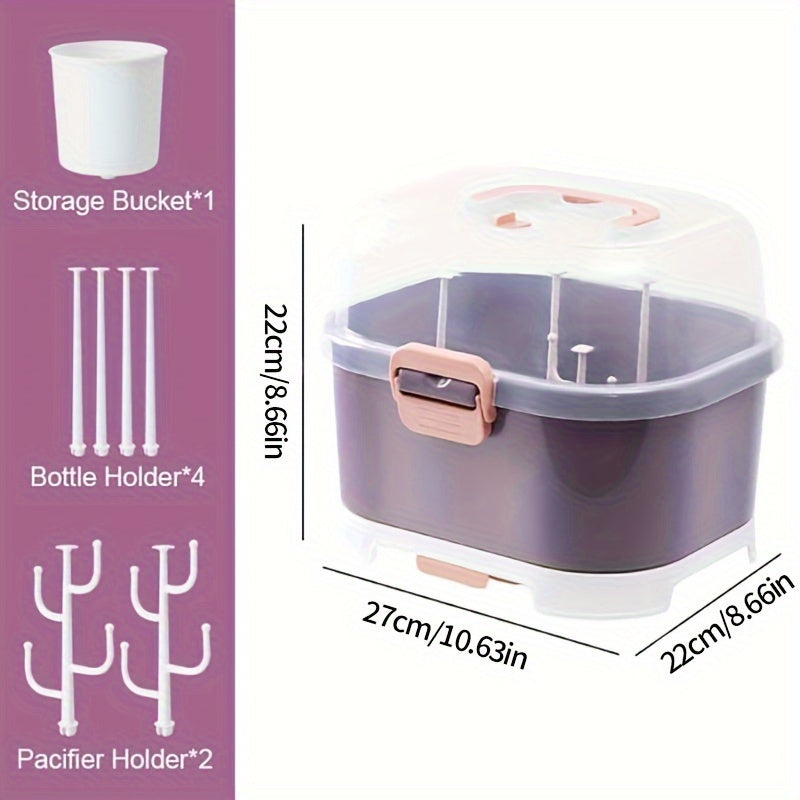 StorifyBox - Portable Large-Capacity Bottle Organizer - Ideal for Kitchens, Camping, and Cafes