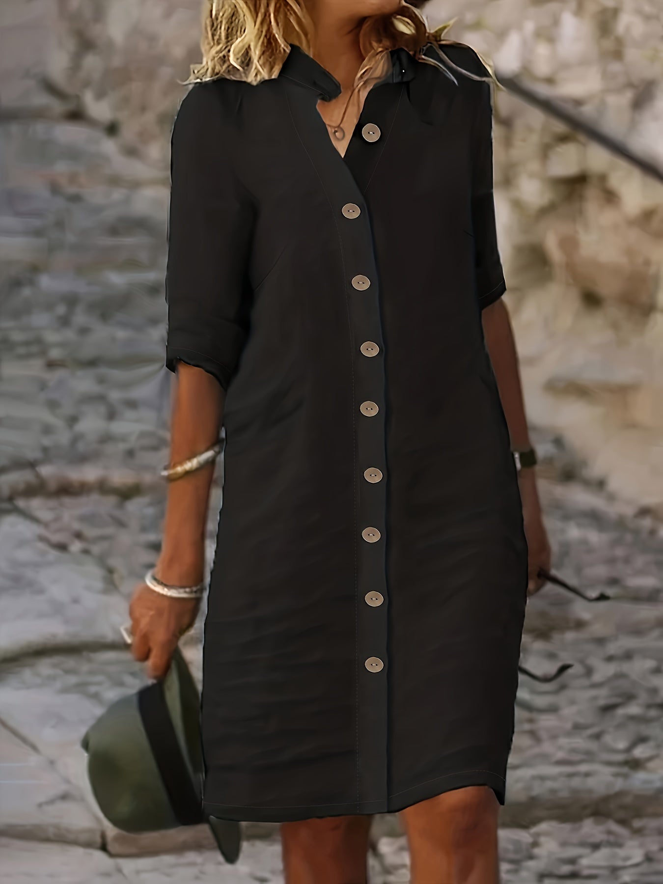 Evie - Chic and Comfortable Midi Dress - Perfect for Everyday Wear