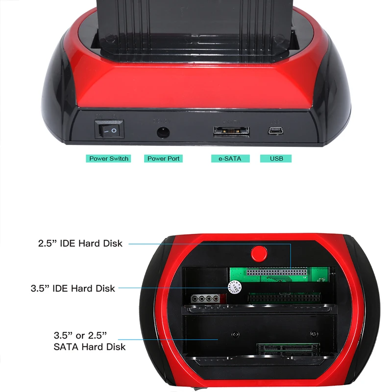 DockMax - Quick-Swap Hard Drive Docking Station - Simple Setup, No Installation Needed