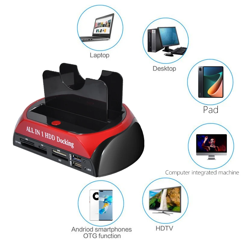 DockMax - Quick-Swap Hard Drive Docking Station - Simple Setup, No Installation Needed