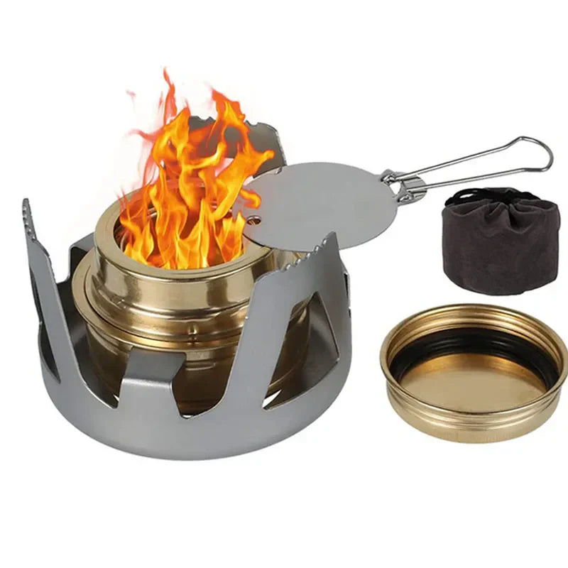 CampFlame - Lightweight Portable Alcohol Stove - Ideal for Camping and Outdoor Cooking