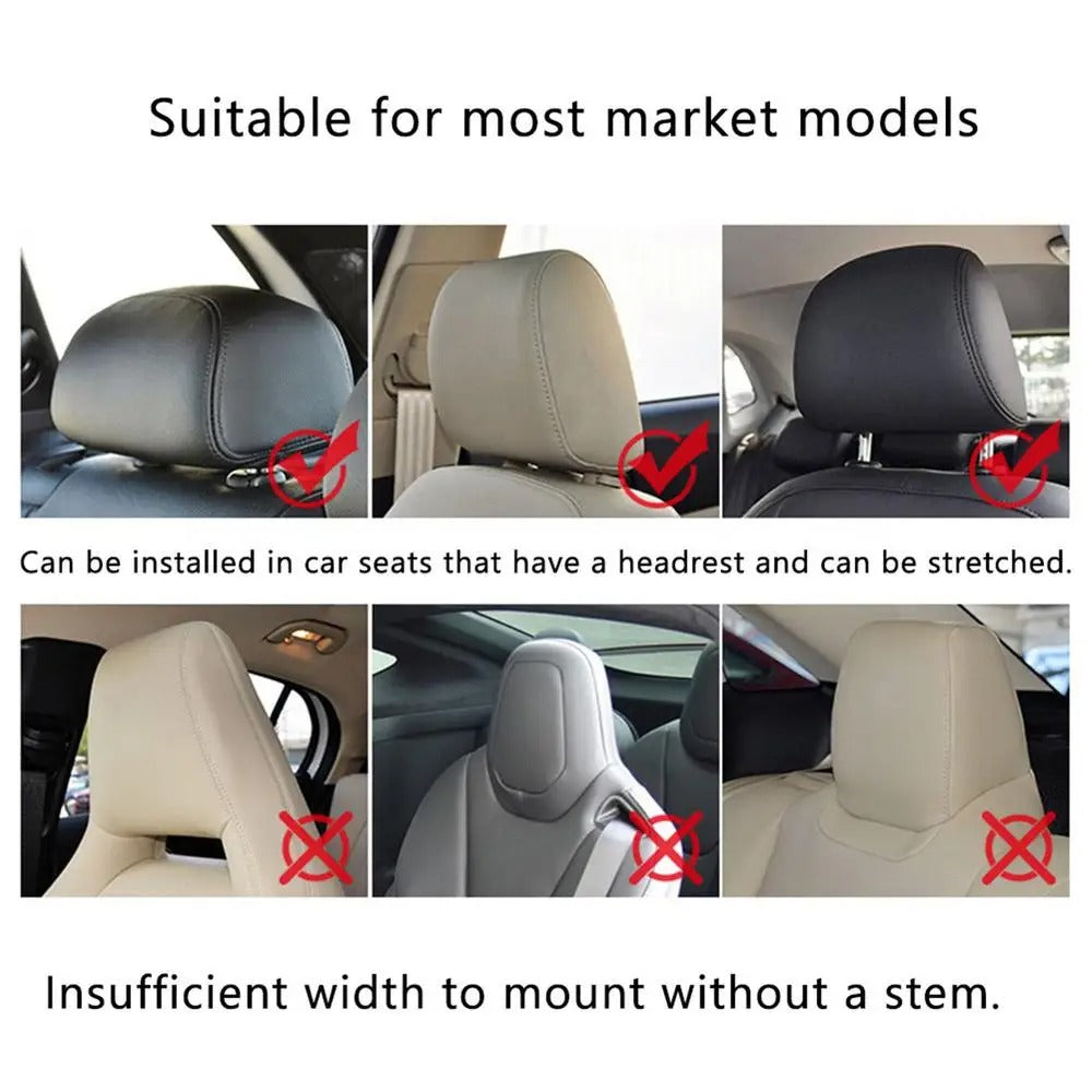 DriveEase - Adjustable Car Neck Pillow - Perfect Height and Support for Ultimate Comfort