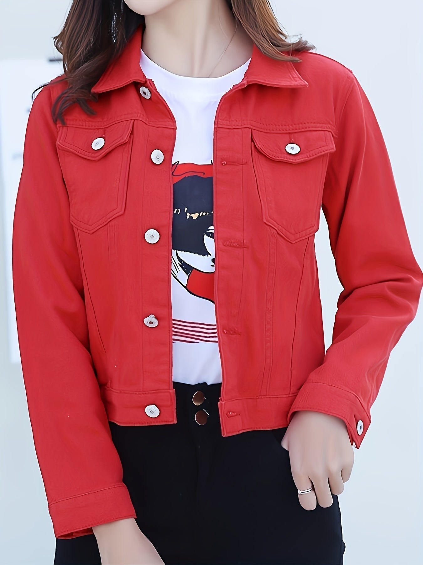 Robyn - Stylish Women’s Denim Jacket - Perfect Blend of Comfort and Fashion