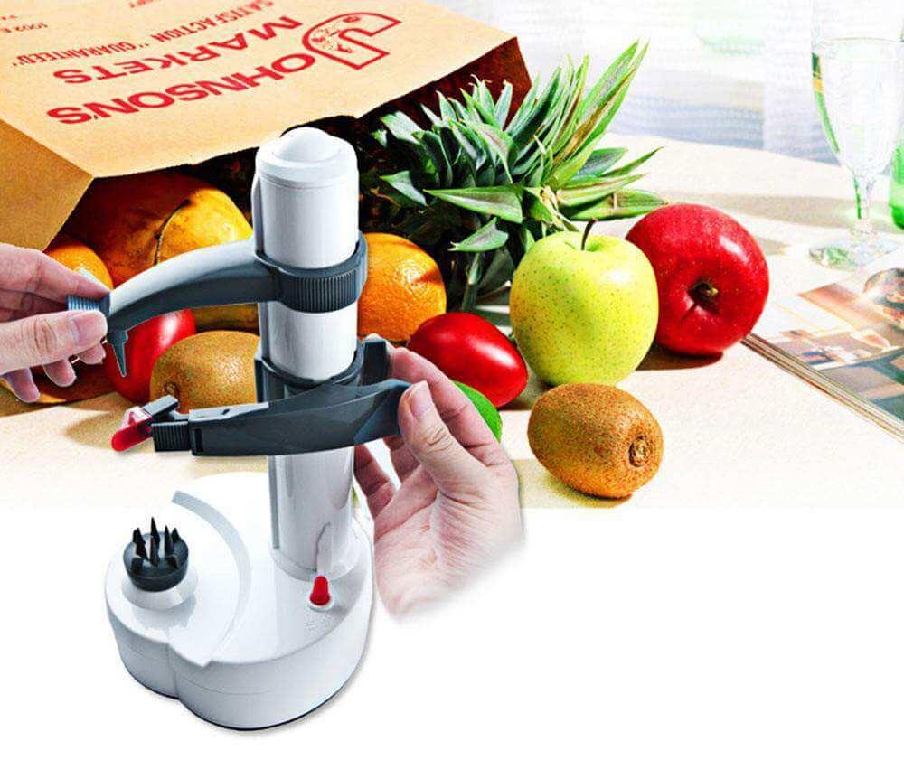 QuickPrep - Multifunctional Electric Peeler – Automatic Grating and Peeling for Quick Kitchen Prep