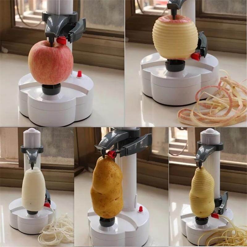 QuickPrep - Multifunctional Electric Peeler – Automatic Grating and Peeling for Quick Kitchen Prep