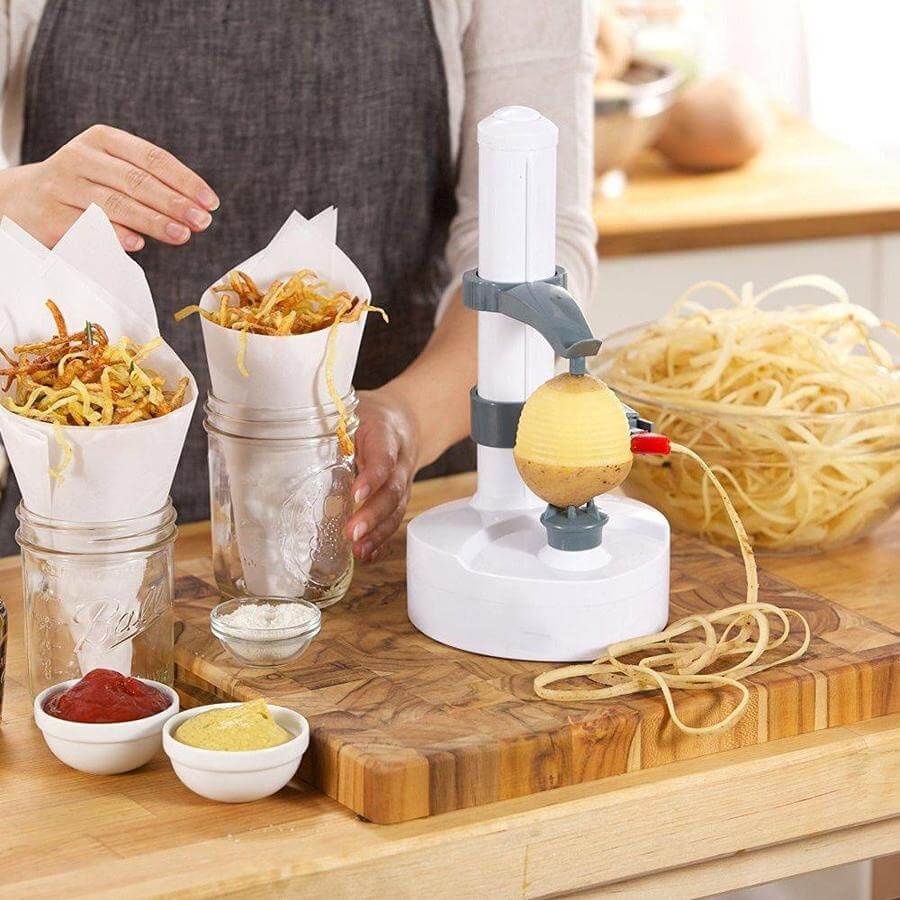 QuickPrep - Multifunctional Electric Peeler – Automatic Grating and Peeling for Quick Kitchen Prep